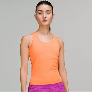 SOLD OUT Swiftly Tech Racerback Tank Top 2.0 Race Length size 4 orange